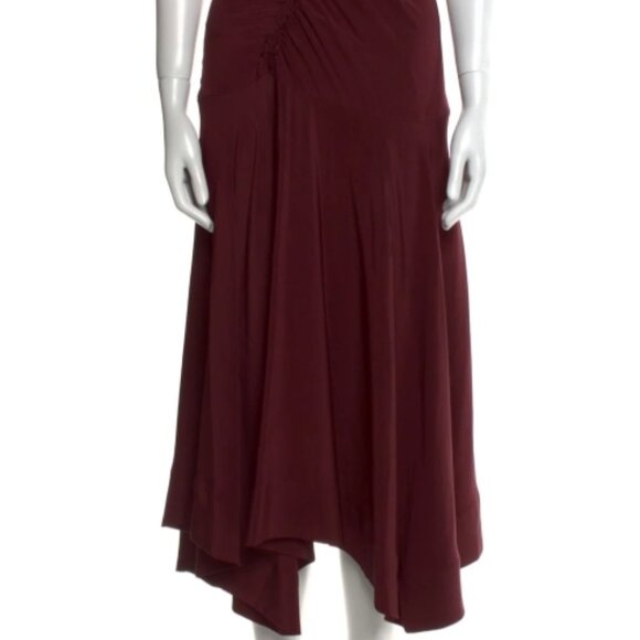 NWOT ULLA JOHNSON 2023 Collection Heleen Silk Midi Dress in Terracotta XS $790 - Picture 9 of 10